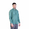 inspark brand Men's Full Sleeves Smart/Regular Fit Cotton Linen Casual Plain Olive Green Shirt