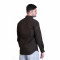 inspark brand Men's Long Full Sleeves Smart/Regular Fit Cotton Linen Casual Plain Coffee Color Shirt