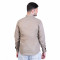 inspark brand Men's Full Sleeves Smart/Regular Fit Cotton Linen Casual Plain Muted Taupe  Shirt