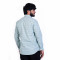 Men's Full Sleeves Smart/Regular Fit Casual Printed Shirts/B&W VERTICAL LINE BISECTS WITH LIGHT BLUE