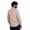 Men's Full Sleeves Smart/Regular Fit Casual Printed Shirt/SMALL BLACK DIAMOND SHAPED BEIZE COLOR
