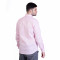 inspark brand Men's Long Full Sleeves Smart/Regular Fit Cotton Linen Casual Plain Light Pink Shirt