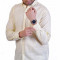 inspark brand Men's Full Sleeves Smart/Regular Fit Cotton Linen Casual Pale Yellow  Shirt