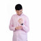 inspark brand Men's Long Full Sleeves Smart/Regular Fit Cotton Linen Casual Plain Light Pink Shirt