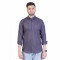 inspark brand Men's Full Sleeves Smart/Regular Fit Cotton Linen Casual Plain Dark Grey  Shirt