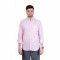 inspark brand Men's Long Full Sleeves Smart/Regular Fit Cotton Linen Casual Plain Light Pink Shirt