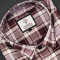 Men's Full Sleeves Smart/Regular Fit Loght Violet and brown Casual Checks Shirts