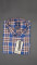 MEN'S LONG SLEVE BLUE, WHITE AND BROWN PLAID  CHECKS  SHIRT