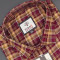MEN'S LONG SLEVE BLUE, ORRANGE & WHITE PLAID PATTERN CHECKS  SHIRT